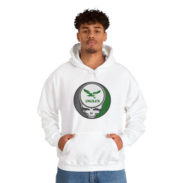 Grateful Dead - Philadelphia Eagles Skull Hoodie - StealieShop
